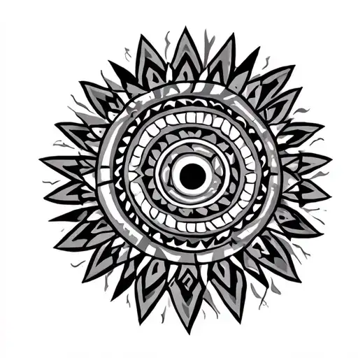 Aztec Pattern Incorporating Elements