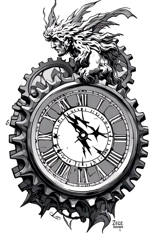 Zeus Lightning Clock Gears