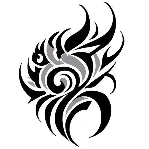 Full Side Neck Tribal Cover Tattoo Design