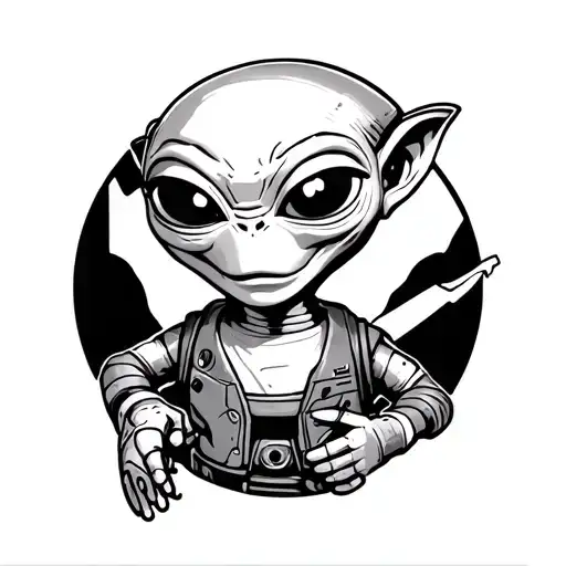 Toy Story Alien With Anthony Under It