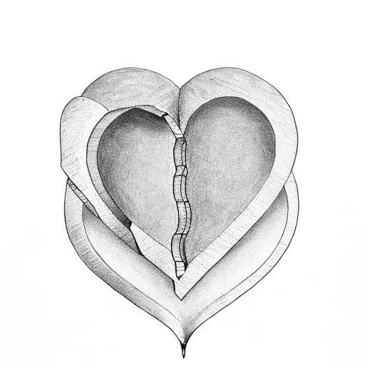 A Heart-shaped Book With A Keyhole And The Words 'Self Love' Written On The Pages