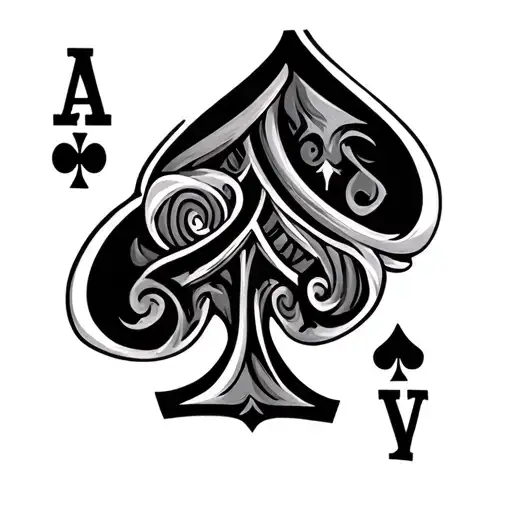 Ace Of Clubs Card