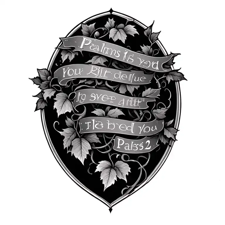 Pa And The Bible Address Psalms 23 Verse Vine Wrapping