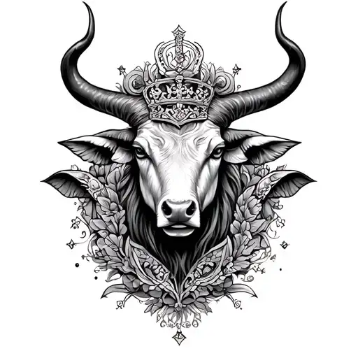 Taurus Zodiac Sign With A Royal And Luxury Order