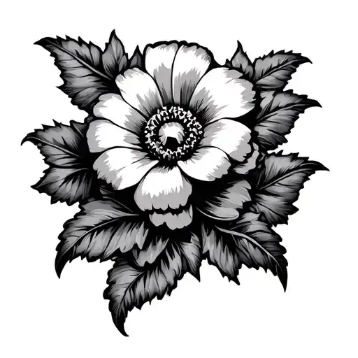 Gothic Flowers Symbol Rock Music