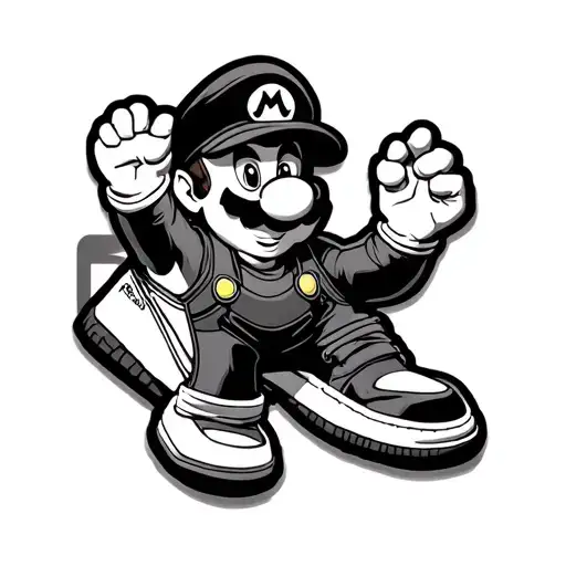 Air Jordan 1 Mario Game Pin