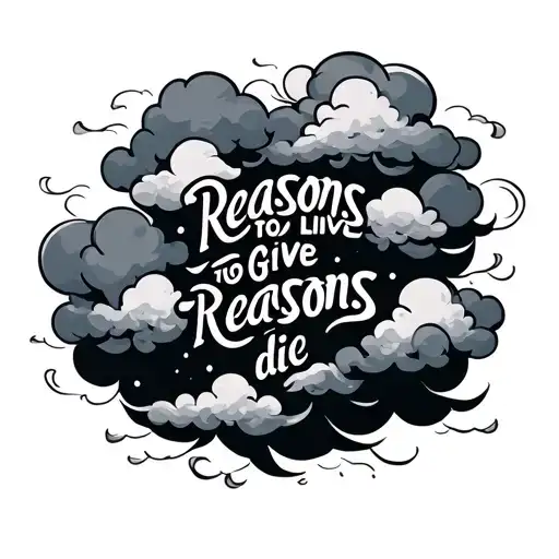 Clouds Surrounding The Quote Reasons To Live Give Reasons To Die