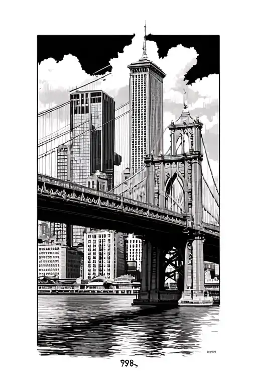 Boston Skyline And Bridge With 978