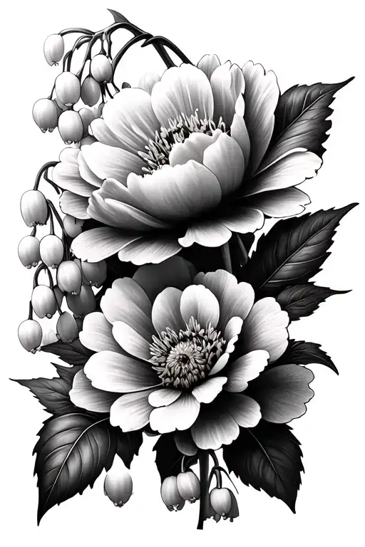 Daisy Lily Of The Valley Peony