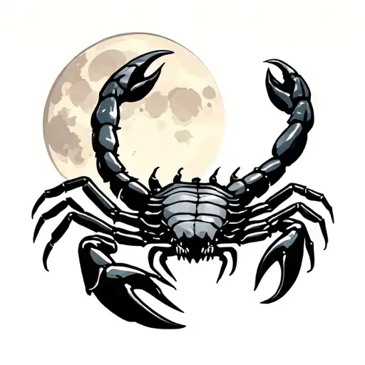 Scorpion With A Moon