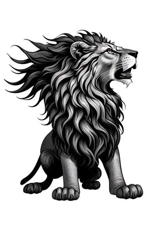 Plane And Scotland Feminine Lion Tesla Em Um Fechamento