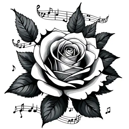 Rose And Lillie's With Music Notes