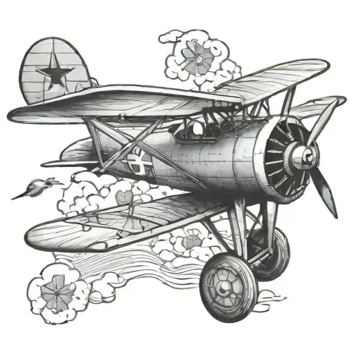 Stearman Airplane Flying