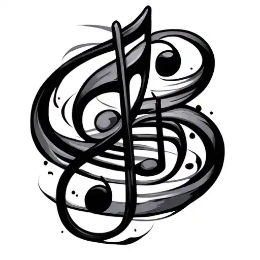 Mcm Music Notes Flowing