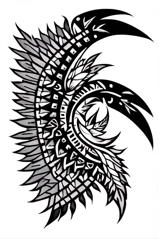 Aztec Background Black And White