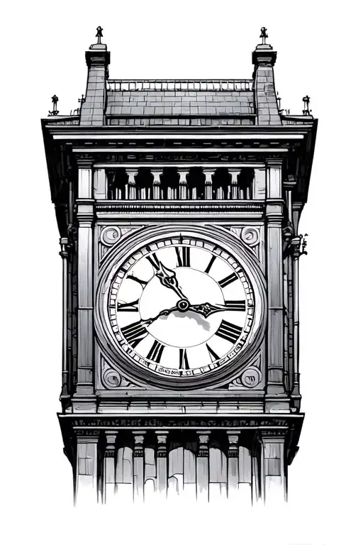 Time Clock Tower Scottish