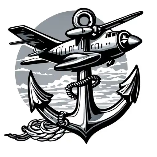Anchor And Airplane