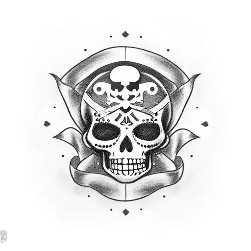 Pirate Flag Dia Dos Muertos