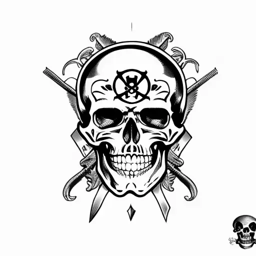 Pirate Skull And Bones Flag Dia Dos Muertos