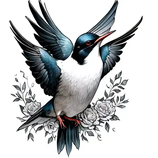 Swallow Love Home Surrounded