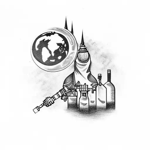 Tattoo Saying The World Is Yours That Looks Hood