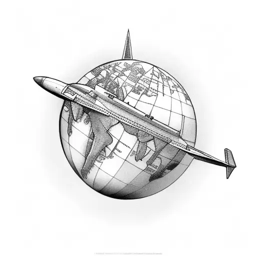 Airplane Globe