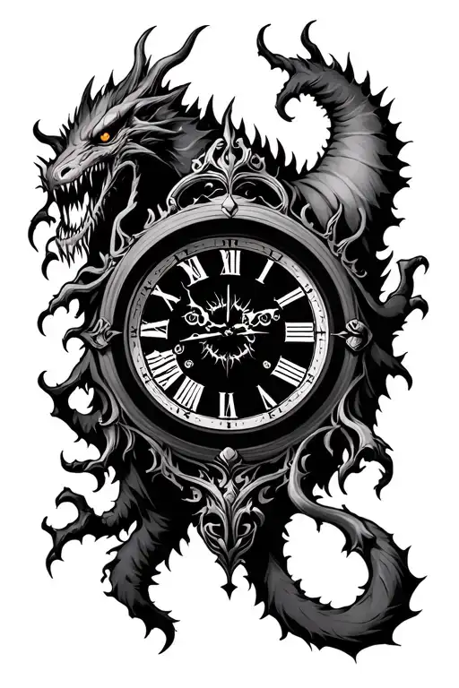 Monsters Clock Demons