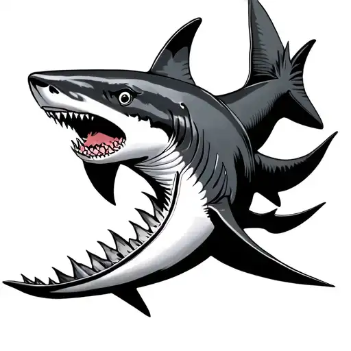 Yun Tang Tattoo Using Hammerhead Shark