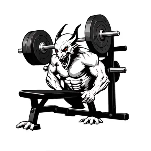 Demon Creature Bench Pressing