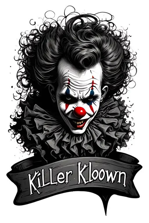 Scary Clown And Written Under The Clown I Want It To Say Killer Klown
