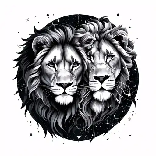 Leo Together Virgo Constellation