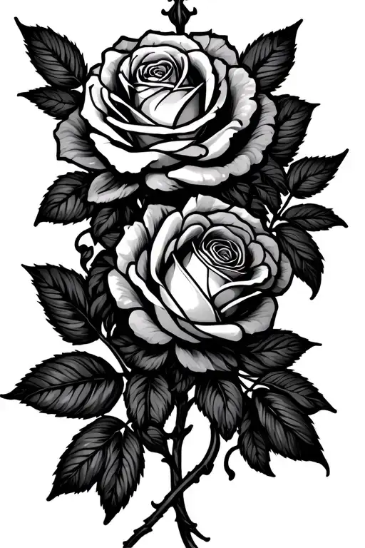 Virgo Sign With Roses Blooming