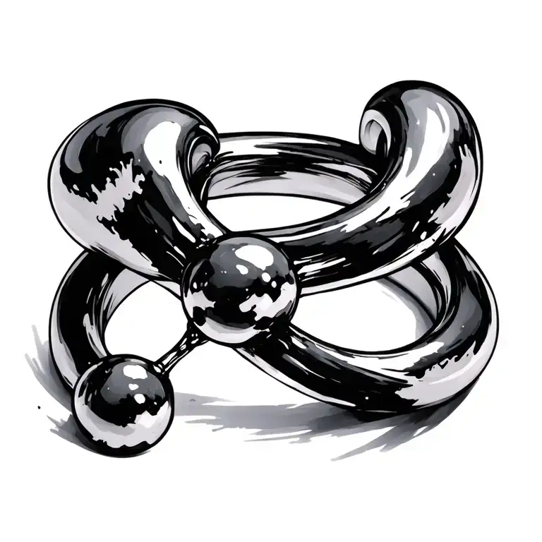 Wabi-sabi Ring With Thc Molecule