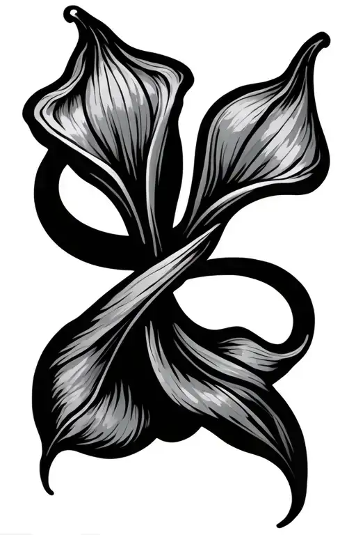 Calla Lilly Infinity Symbol