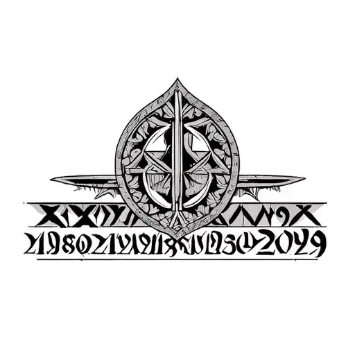 1938 - 2009 Roman Numerals Tattoo It Holds Old Turkic Culture