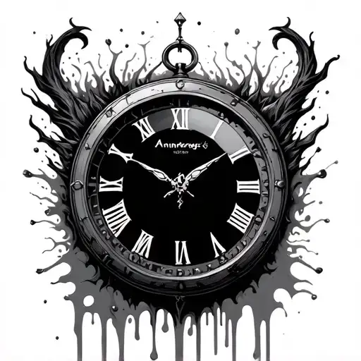 Annargy Design Of A Bleeding Clock Bleeding