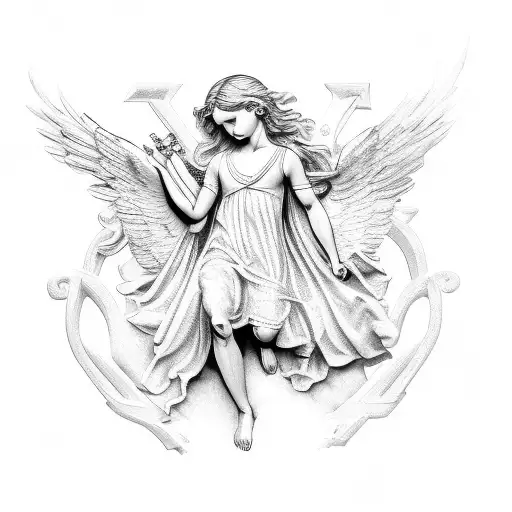 Roman Numerals Angel