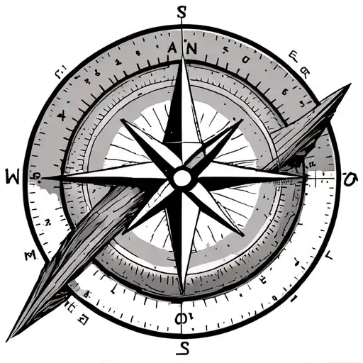 Geometric Plane With Compass Bicep
