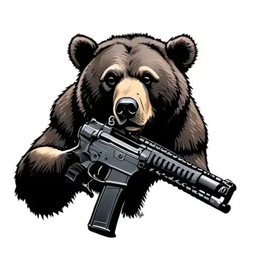 Bear With Ar 15