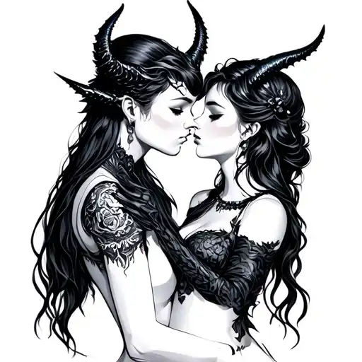 Demon Kissing Girl