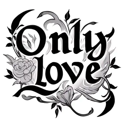 Only Love Inscription In Latin