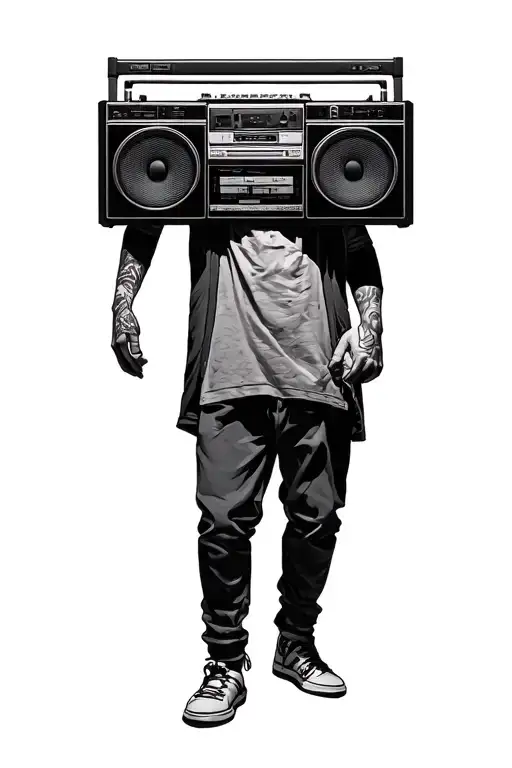 An Entity Carrying Boombox
