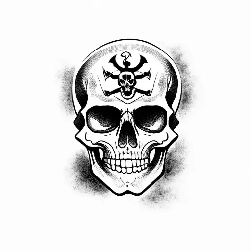Pirate Skull And Bones Flag Dia Dos Muertos