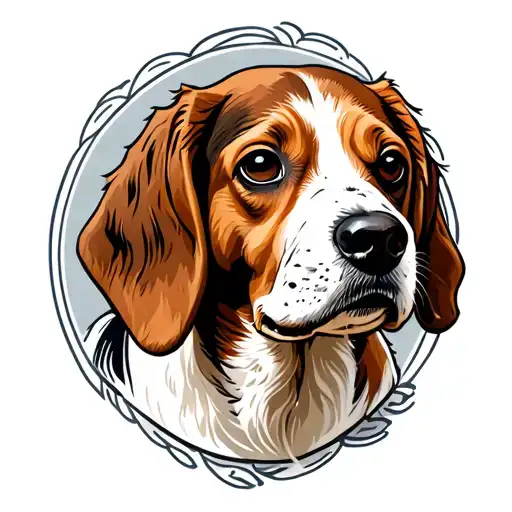 Nordic Brown And White Beagle