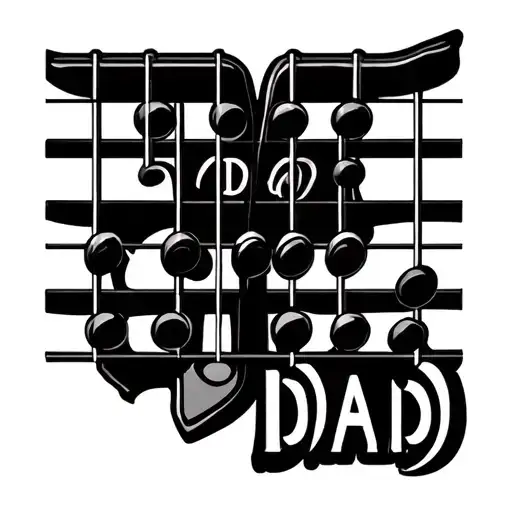 D Guitar Chord A Guitar Chord And D Guitar Chord Spelling Out Dad