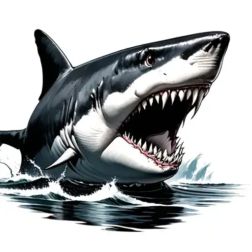 Great White Shark Realism Style