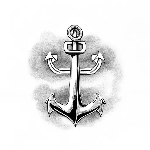 Anchor With A Heart And The Letter P