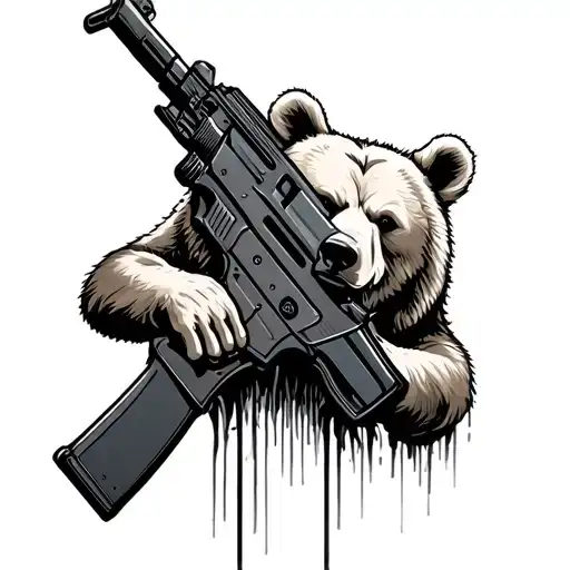 Bear With Ar 15