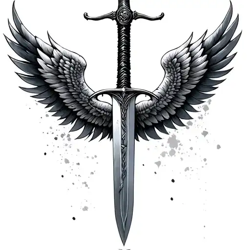 Sword Wings Feathers Isaiah 4O