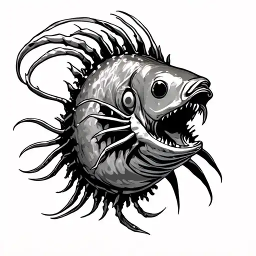 Angler Fish Dark Ocean